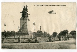 Delcampe - Ref 196 - PUTEAUX - Place Et Monument De La Défense (avion) - 11 Novembre 1914 - Puteaux