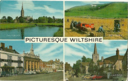 Angleterre  CP Mod Picturesque Wiltshire - Autres & Non Classés