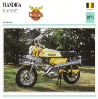 Delcampe - Flandria 50cm SP 837   - 1974   -  Fiche Technique Moto (Belgique) - Autres & Non Classés