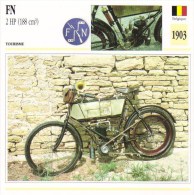 Delcampe - F.N. 188cm 2hp   - 1903   -  Fiche Technique Moto (Belgique) - Autres & Non Classés