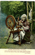 Irlande Irland CPA Irish Spinning Wheel Tradition Costumes Rouet - Sonstige & Ohne Zuordnung