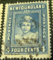 Newfoundland 1938 Princess Elizabeth 4c - Used - 1908-1947