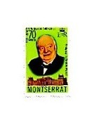 Montserrat. Winston Churchill** 1874-1974. Birthplace Blenheim Palace. - Montserrat