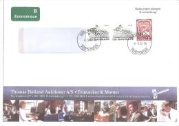 69790) Danimarca Lettera Con 2x 130 O° Uccelli+120 O°cent. Rete Telefonica In Danimarca Da  Kobenhavns Il 8-5-2002 - Covers & Documents