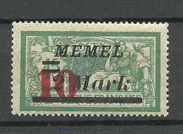 MEMELGEBIET 1923 Lithuania Litauen Memel Klaipeda Michel 121 MNH - Memel (Klaipeda) 1923