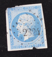 Louis Napoléon 20 Centimes Bleu, Voir Verso - 1852 Luigi-Napoleone