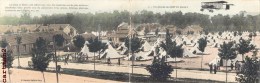 Delcampe - CARTE DOUBLE : PANORAMA DU CAMP DE MAILLY CASERNE GUERRE 10 AUBE - Mailly-le-Camp