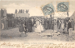 Delcampe - YVELINES  78   HOUDAN  LA FRIPERIE, LE JOUR DE LA FOIRE SAINT MATHIEU   MARCHE - Houdan