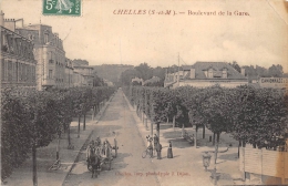 Delcampe - SEINE ET MARNE  77  CHELLES  BOULEVARD DE LA GARE - Chelles
