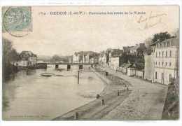 Delcampe - CPA 35 REDON PANORAMA DES BORDS DE LA VILAINE - Redon