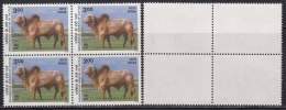 Delcampe - India MNH 2000, Block Of 4,  Gir,  Breeds Of Cattle, Farm Animal, Cow - Blocs-feuillets