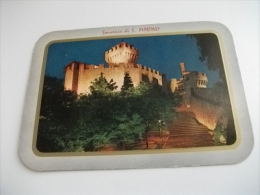 Delcampe - STORIA POSTALE FRANCOBOLLO COMMEMORATIVO SAN MARINO Panorama CON CORNICE NOTTURNO CASTELLO - San Marino