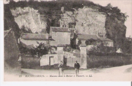 Delcampe - ROCHECORBON 13 MAISONS DANS LE ROCHER A VAUVERT 1918 - Rochecorbon