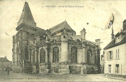 Delcampe - 78 Yvelines  HOUDAN Abside De L église St Jacques Plus De Timbre - Houdan