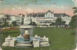Delcampe - 06 Alpes Maritimes  NICE La Fontaine Des Amours Et Le Casino Municipal En L Etat - Monuments, édifices