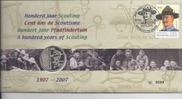 Belgie - Belgique Numisletter 3633  Europa  100 Jaar Scouts 2007 - Numisletters