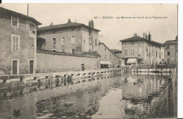 Delcampe - CPA - - Bourg En Bresse - Les Maisons Au Bord De La Reyssouse - Sonstige & Ohne Zuordnung