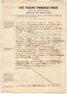 Delcampe - VP1487- SAINTE - MENEHOULD - Acte Entre  H.AUMIGNON à Chalons  & PEROT  Echange De Terres à LA NEUVILLE - AU - PONT - Manuscrits