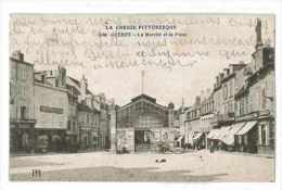 Delcampe - CPA 23 GUERET LE MARCHE ET LA PLACE - Guéret