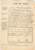 Delcampe - VP148 - SAINTE - MENEHOULD  - Acte Entre J. CORBE  &  R. BEAUDELAIRE   Vente De Terres à LA NEUVILLE - AU - PONT - Manuscrits