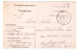 Tarjeta  Prisionero De Guerra De 1942 - Covers & Documents