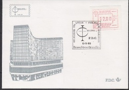 Belgie 1985 Relifil Frankeervignet FDC (F3198) - Sonstige & Ohne Zuordnung