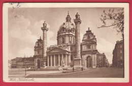169051 / Vienna Wien IV  - KARLSKIRCHE (St. Charles's Church) Is A Baroque Church USED 1925 Austria Österreich Autriche - Kirchen