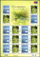 Delcampe - 2015 30th Asian Stamp Exhi  Stamps Sheet Our Ecosystem River Wetland Black-faced Spoonbill Bird Stilt Mangrove Tree - Eau