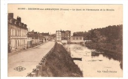 Delcampe - BRIENON SUR ARMANCON - YONNE - LE QUAI DE L'ARMANCON ET LE MOULIN - Brienon Sur Armancon