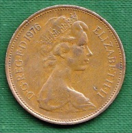 1 PIECE ANGLETERRE 2 NEW PENCE 1976 ELIZABETH II D. G. REG. F:D: +  N° 162 - 2 Pence & 2 New Pence