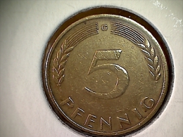 Allemagne 5 Pfennig 1950 G - 5 Pfennig