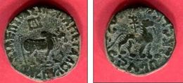 SCYTHES AZES II   BUFFLE R/ LION ( MI 2380)   TB+  52 - Indische Münzen