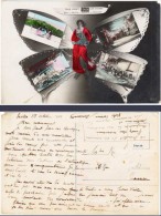 Delcampe - Cpa Femme Papillon, Malta / Malte, Reco Un Saluto ... - Malta