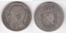 **** BELGIQUE - BELGIUM - 2 FRANCS 1867 LEOPOLD II - ARGENT - SILVER **** EN ACHAT IMMEDIAT - 2 Francs