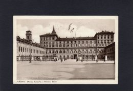 53100    Italia,   Torino,  Piazza Castello E Palazzo Reale,  VG  1933 - Piazze