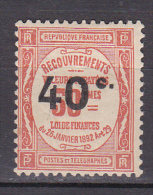 N°50 Taxes Timbres De 1908 Surchargés  Timbre Neuf Avec Charnière - 1859-1959.. Ungebraucht