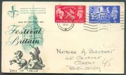 GREAT BRITAIN Postal History Cover FESTIVAL OF BRITAIN - 10166 - Autres & Non Classés