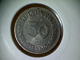 Allemagne 50 Pfennig 1970 G - 50 Pfennig