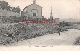 Delcampe - (84) PERTUIS - Chapelle Saint St Roch - 2 SCANS - Pertuis