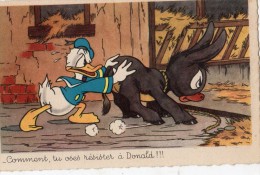 Delcampe - DONALD DUCK QUI POUSSE UN ANES "COMMENT TU OSES RESISTER A DONALD !!! " - Disneyland