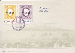 J0297 - Portugal / Azores (1980) P. Delgada: Azores 1868-1980 (cartes Maxima) - Isole