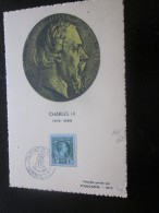 Delcampe - Carte Postale  Maximum CM Journée Du Timbre 6 Mars 1948 Principauté De Monaco Monte-Carlo Charles III - Maximumkarten (MC)