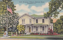 South Carolina Columbia Woodrow Wilson's Boyhood Home Curteich - Columbia