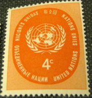 United Nations New York 1958 United Nations 4c - Mint - Unused Stamps