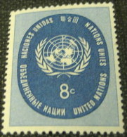 United Nations New York 1958 United Nations 8c - Mint - Unused Stamps