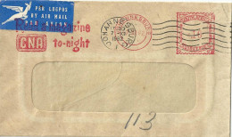 Airmail  "CNA - Read A Magazine To-night"  Johannesburg           1962 - Covers & Documents