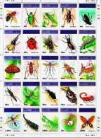 BHOUTAN Insectes, Papillon, Abeille, Yvert 1142/66. **, MNH - Autres & Non Classés