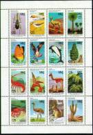 CHILI: FAUNE ET FLORE. (emis En 1987) Neuf Sans Charniere. MNH; (insectes, Papillon, Oiseaux, Cactus, Rapaces, ... - Sonstige & Ohne Zuordnung