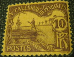 New Caledonia 1906 Postage Due Outriggers 10c - Mint - Postage Due
