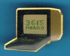 1 PIN'S //   ** MINITEL * 3615 M BRICO * Mr BRICOLAGE ** - Informatique